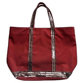 Bolso Tote Vanessa Bruno M Algodón Rojo Burdeos