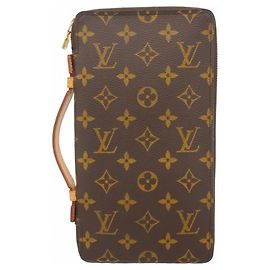 Portafoglio Lungo Organizzatore da Viaggio Monogramma Louis Vuitton Marrone