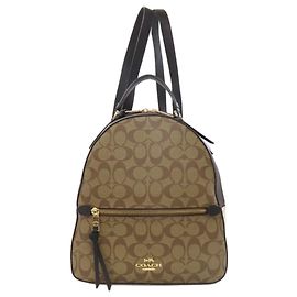 Coach C2002 Jordyn Signature Backpack Brown Black White