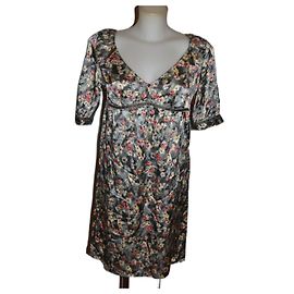 Mini vestido de seda Max & Co Multicor