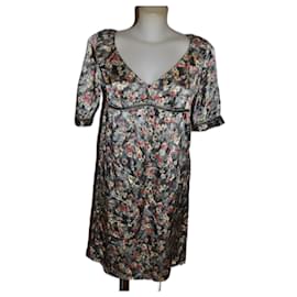Robe mini en soie Max & Co Multicolore
