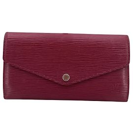 Louis Vuitton Lederbörse Sarah Rot