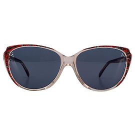 Gafas de sol de plástico vintage Yves Saint Laurent Roja