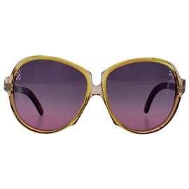 Yves Saint Laurent Vintage Plastic Sunglasses Green