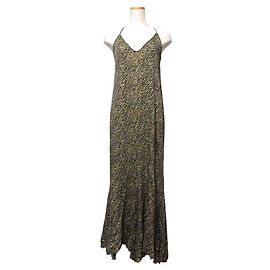 Autre Marque Robe à imprimé tigre Lisiere Marron