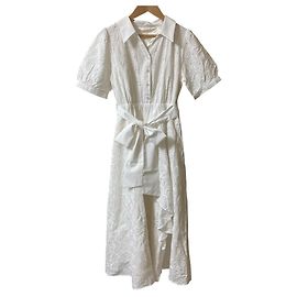 Autre Marque Robe en broderie découpée PROPORTION BODY DRESSING Blanc
