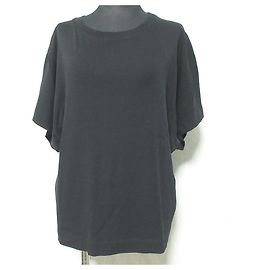 Autre Marque DES PRES Soft Circular Rib Pullover Black