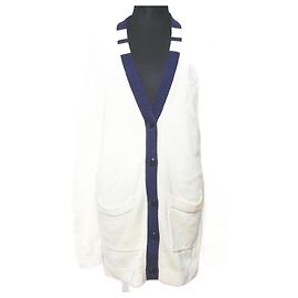 Cardigã de lã bordado com crânio Ralph Lauren Rugby Roxo Fora de branco