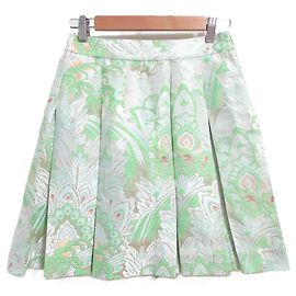 Saia plissada estampada Marni Verde