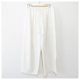 Calça casual em crepe ADMIRAL da Theory Branco Fora de branco
