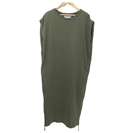 Autre Marque Vestido com zíper AMERICANA Hem Verde Caqui