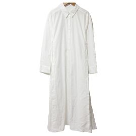 Autre Marque Vestido camisa com camadas Grace Class Branco