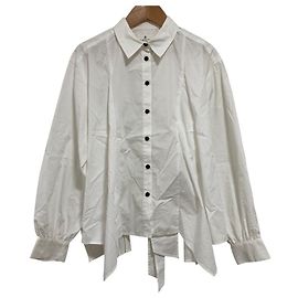 Camicia con nastro posteriore LANVIN in Blu Bianco