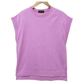 Autre Marque Drawer Cotton Short Sleeve Pullover Pink