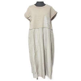 Autre Marque Pocket Kleid PLAIN PEOPLE Beige