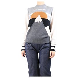 G. Kero Pull en intarsia alpin gris de juin - taille S Gris