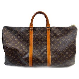 Louis Vuitton Keepall 50 Monogram Canvas Reisetasche Bronze Bronze