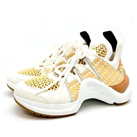 Baskets Arclight de Louis Vuitton Blanc Beige