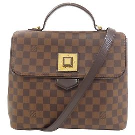 Sac à main Bergamo MM Louis Vuitton Marron Damier ebène