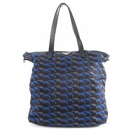 Prada Nylon Tote Bag B4696P Black Blue Multiple colors