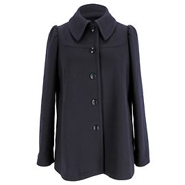 Apc A.P.C. Marianne Coat in Navy Blue Wool Blue Navy blue