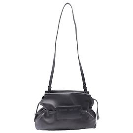 Off White Borsa Clutch Off-White con tracolla in pelle di agnello nera
 Nero