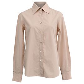 Maison Martin Margiela Camicia button-down a maniche lunghe Maison Margiela in cotone beige Beige