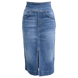 Ba&sh Midi Rock aus hellem Denim Blau Hellblau