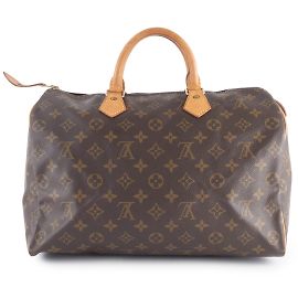 Louis Vuitton Speedy 35 Tote Bag Braun Monogramm