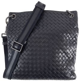 Borsa a Spalla Intrecciato Bottega Veneta Nero