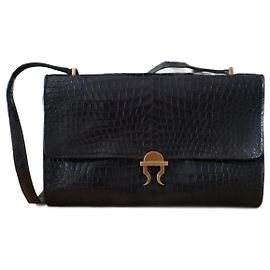 Rare Hermès Crocodile Brown Trigger Model Dark brown