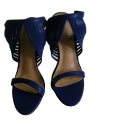 Autre Marque MORGAN Blue Leatherette Heels 11 cm Blue