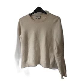 Eric Bompard Kaschmir Pullover Creme Roh