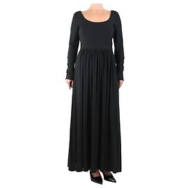 G. Kero Schwarzes Jersey-Kleid mit Rundhalsausschnitt - Größe UK 10 Schwarz