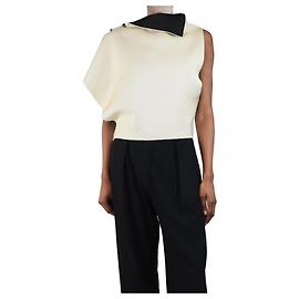Jacquemus Hellgelbes La Maille Trapeze Top - Größe UK 6 Gelb