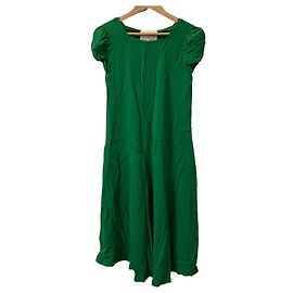 Autre Marque Robe en rayonne stretch limitée Roberto Musso DES PRES Vert