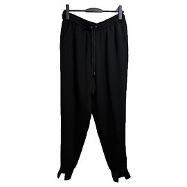 Pantaloni jogger slouchy in crepe classico Theory Nero