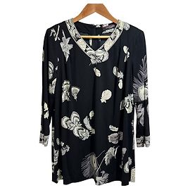 Autre Marque LEONARD FASHION CanCan Stretch Pullover Bluse Schwarz