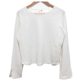 Autre Marque Ron Herman Bare Rib Long Sleeve Tee White