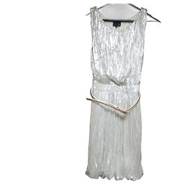 Fendi Knielanges Kleid Silber