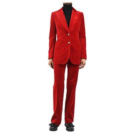 Bella Freud Completo in velluto rosso - taglia UK 8 Rosso