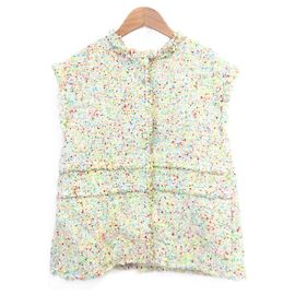 Autre Marque Chaleco de Flecos de Tweed Lame SPRING Multicolor