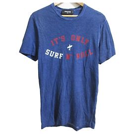 Autre Marque T-shirt in misto lino DSQUARED2 Blu