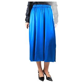 Forte Forte Blue elasticated silk midi skirt - size UK 12 Blue
