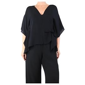 Autre Marque Schwarze Seidenbluse - Größe M Schwarz