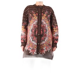 Etro Mehrfarbiger Paisley-Mohair-Cardigan - Größe UK 8 Mehrfarben