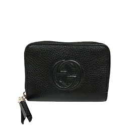 Monedero Gucci Soho con G entrelazado Negro