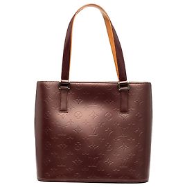 Rote Monogramm Mat Stockton Tasche von Louis Vuitton Rot Bordeaux