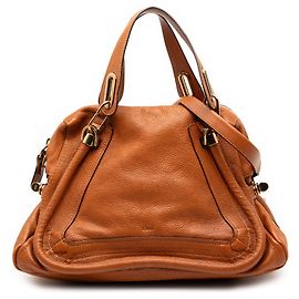 Chloé Braun Medium Leder Paraty Tasche Braun