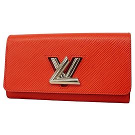 Cartera Larga Twist Epi Louis Vuitton Roja